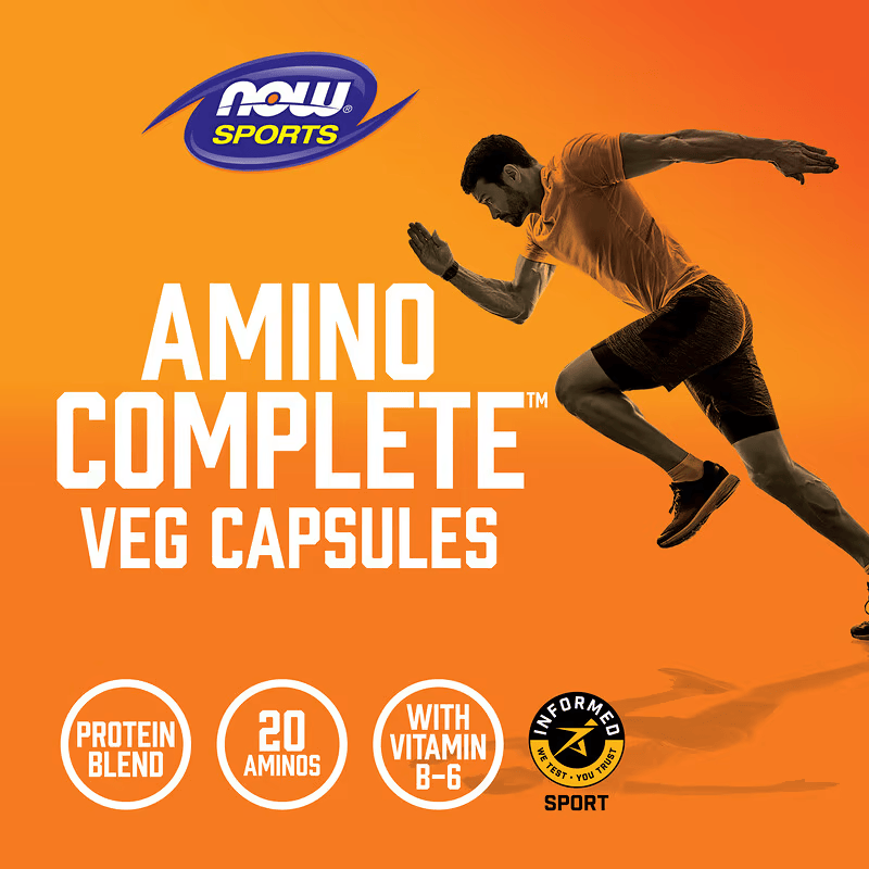 NOW Foods Sports Amino Complete Glutamine & Arginine & Ornithine 120 Veg Caps - Galeri