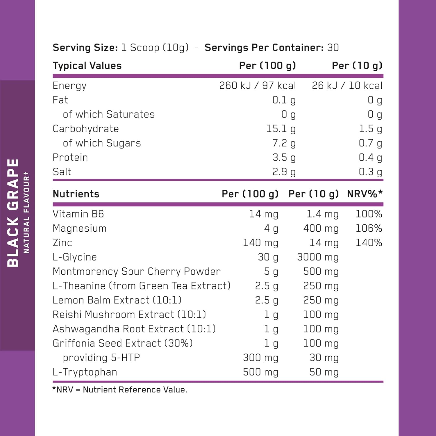 Applied Nutrition Sleep Support for Over 40s Zinc Reishi Magnesium Glycine Theanine 5-HTP 300 g - Galeri