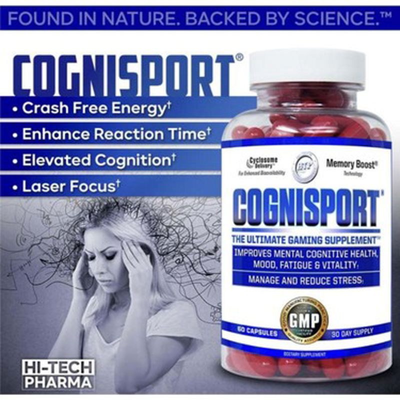 HiTech Pharmaceuticals Cognisport Eca+Ginkgo Biloba+Bacopa+Huperzine+Lutein 60 Tablet - Galeri
