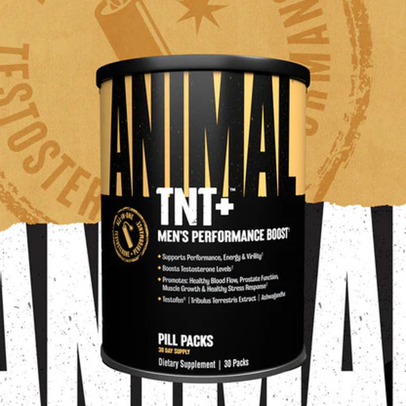 Animal TNT+ Testo Booster Tribulus+Fenugreek+Maca+İnositol+Grape+Astragalus+Saw palmetto+Ashwagandha 30 Pack