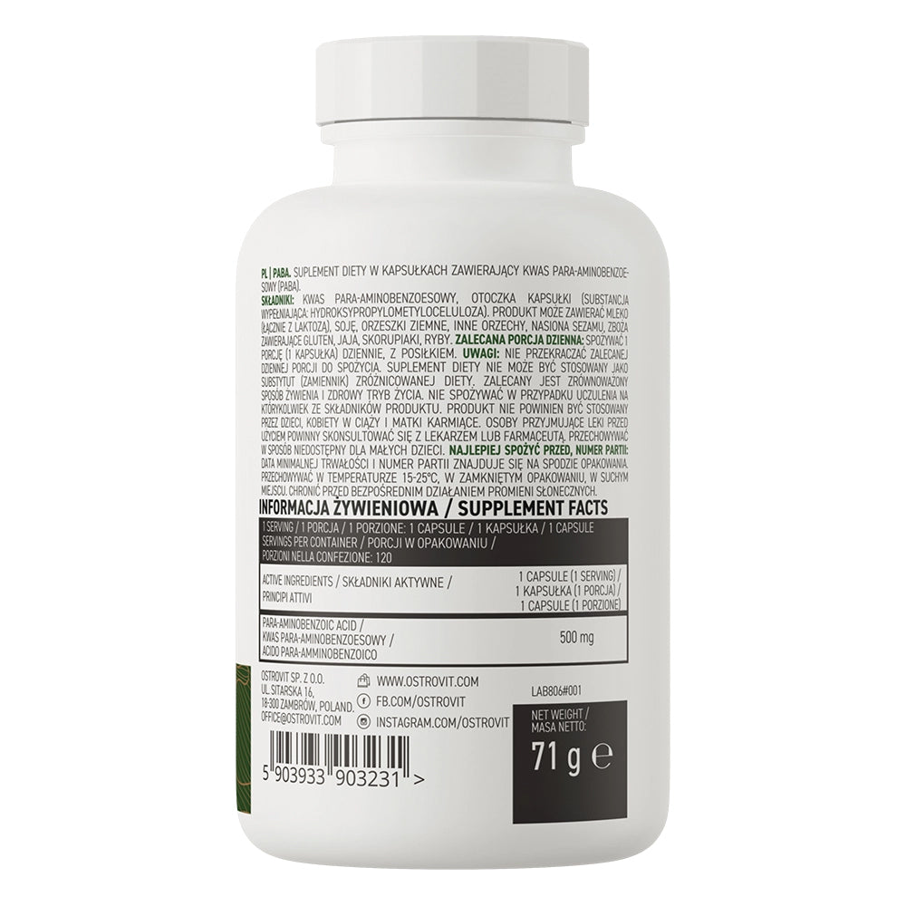 OstroVit PABA Folik asidin öncüsü 500 mg 120 caps - Galeri