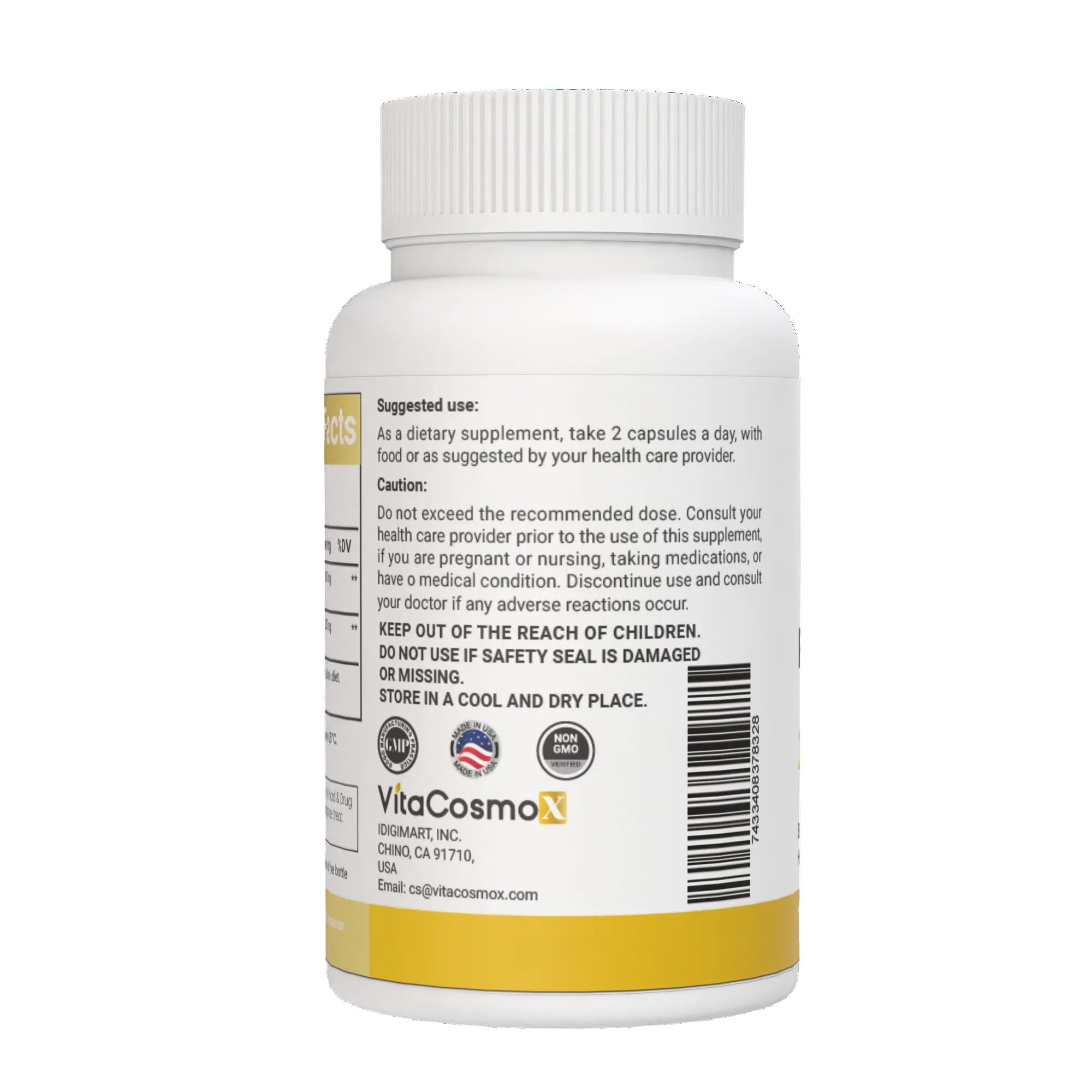 VitaCosmoX NAD + Resveratrol 1200mg - Liposomal NAD Health, Stamina & Healthy Aging 120 Caps - Galeri