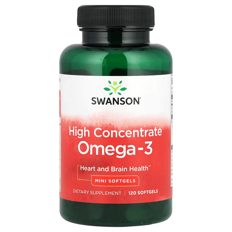 Swanson Omega 3 EPA DHA High Concentrate 120 Mini Softgels