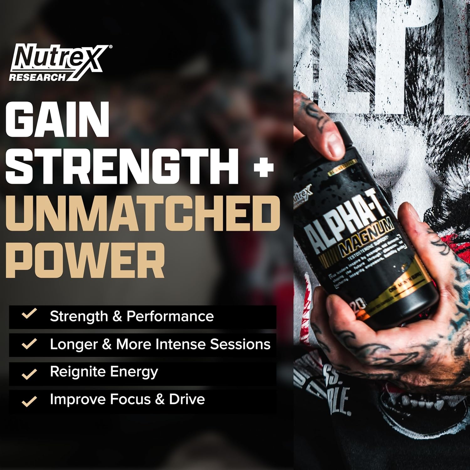 Nutrex Research Alpha-T Magnum Testosterone Support for Men - Galeri