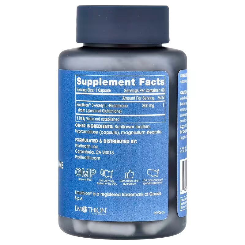 ProHealth Longevity S-Acetyl Liposomal L-Glutathione 300 mg 60 Caps - Galeri