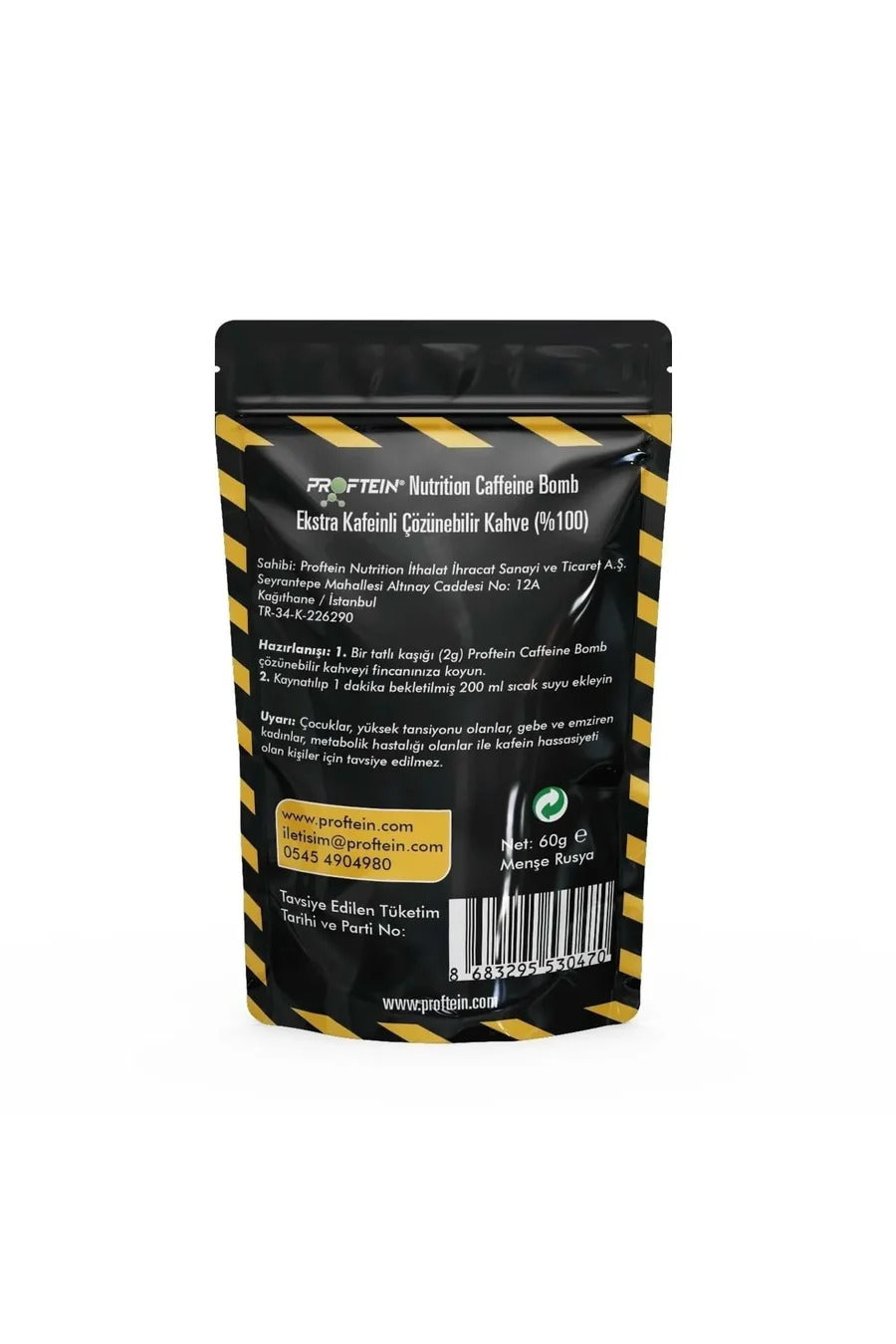 Pump Caffeine Bomb 60gr - 30 Servis 100 gram caffeine (Sporcu Fitnes Kahvesi) - Galeri