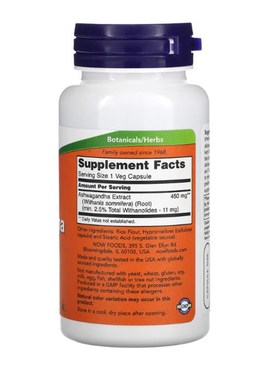 Now Foods Ashwagandha 450 Mg 90 Kapsül - Galeri