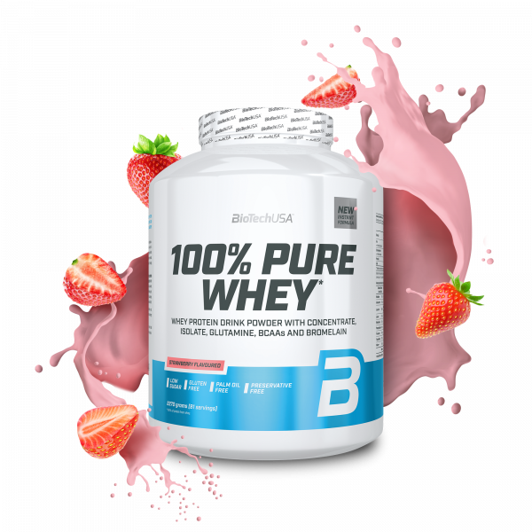 BioTechUSA Pure Whey Protein 2270 Gr - Çilek - Galeri