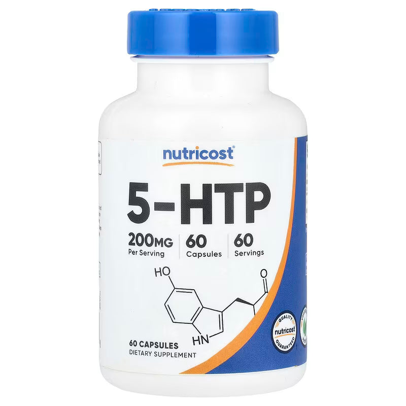 Nutricost 5-HTP 5-Hydroxytryptophan 200 mg  60 Capsules