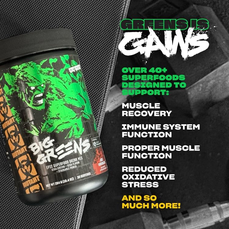 Mutant Big Greens Sea Greens Reds Antioxidants phytonutrients 1000mg spirulina  Probiotic 294 gr - Galeri