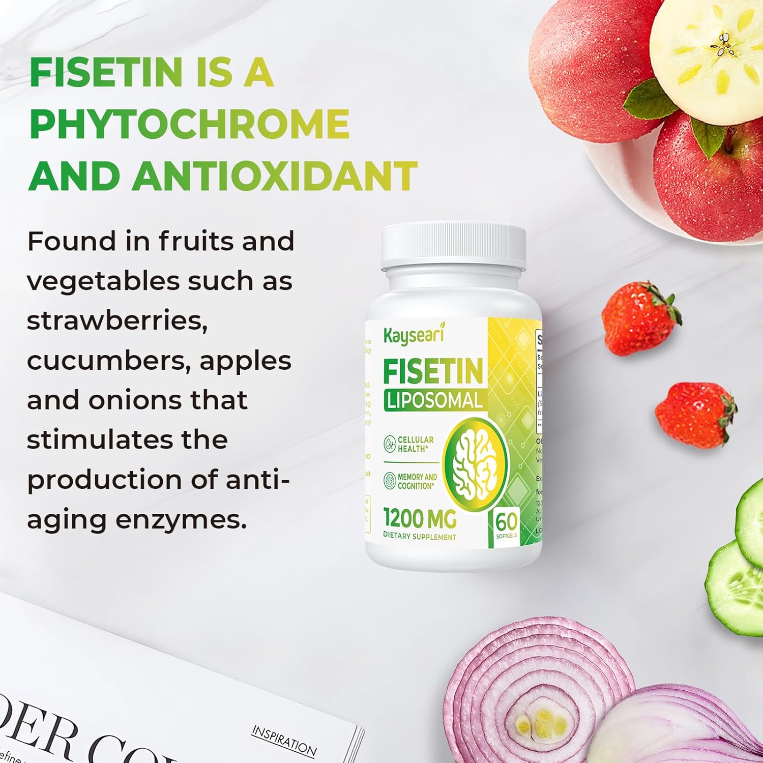 Kayseari Fisetin 1200mg Liposomal Fisetin 98%  60 Caps - Galeri