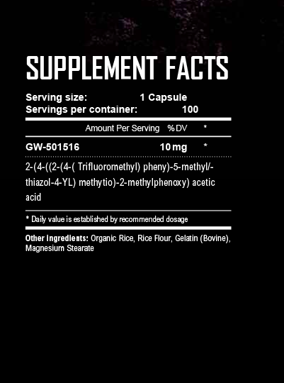 Warrior Labs Cardarine GW 501516 10mg 100 caps - Galeri