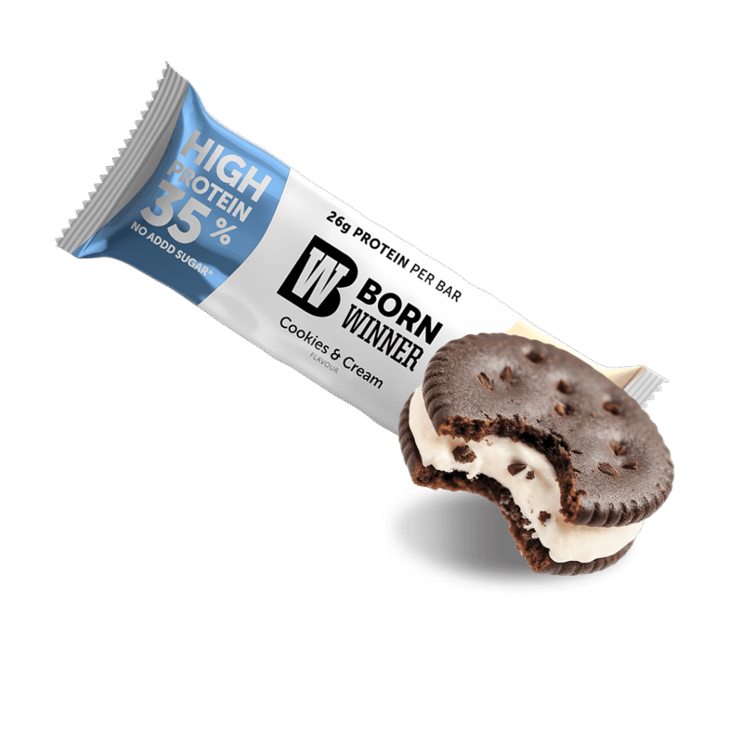 Born Winner Gain Protein Bar – Cookies and Cream - Galeri