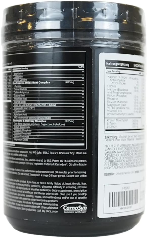 Universal Nutrition Shock Therapy All in one preworkout - Galeri