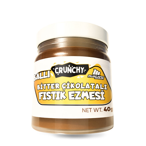 Mustang Nutrition Ballı Bitter Çikolatalı Fıstık Ezmesi 40 Gr
