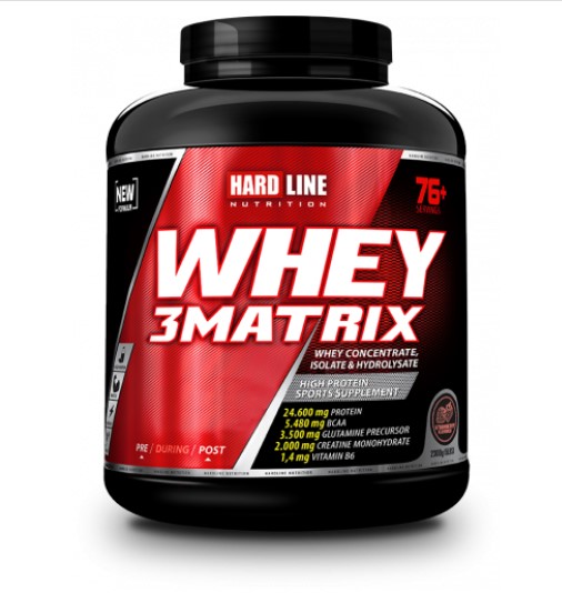 Hardline Whey 3Matrix 2300 Gr Çilek