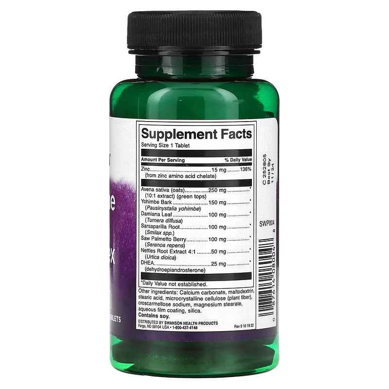 Swanson DHEA Isırgan Otu+Saw Palmetto Berry+Nettles+Damiana+Avena sativa 45 Tablet - Galeri