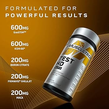 MuscleTech Test HD Elite Ksm66 Ashwagandha Tribulus+Shilajit+Boron+Maca+Grape 120 kapsül - Galeri