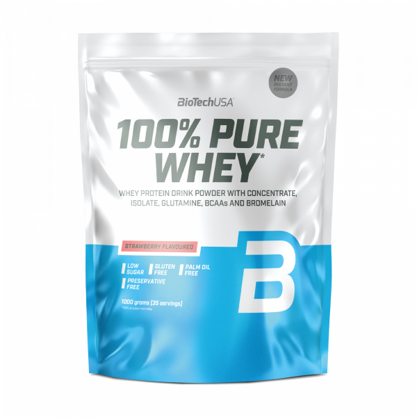 Biotech Usa Pure Whey Protein 1000 Gr - Çilek