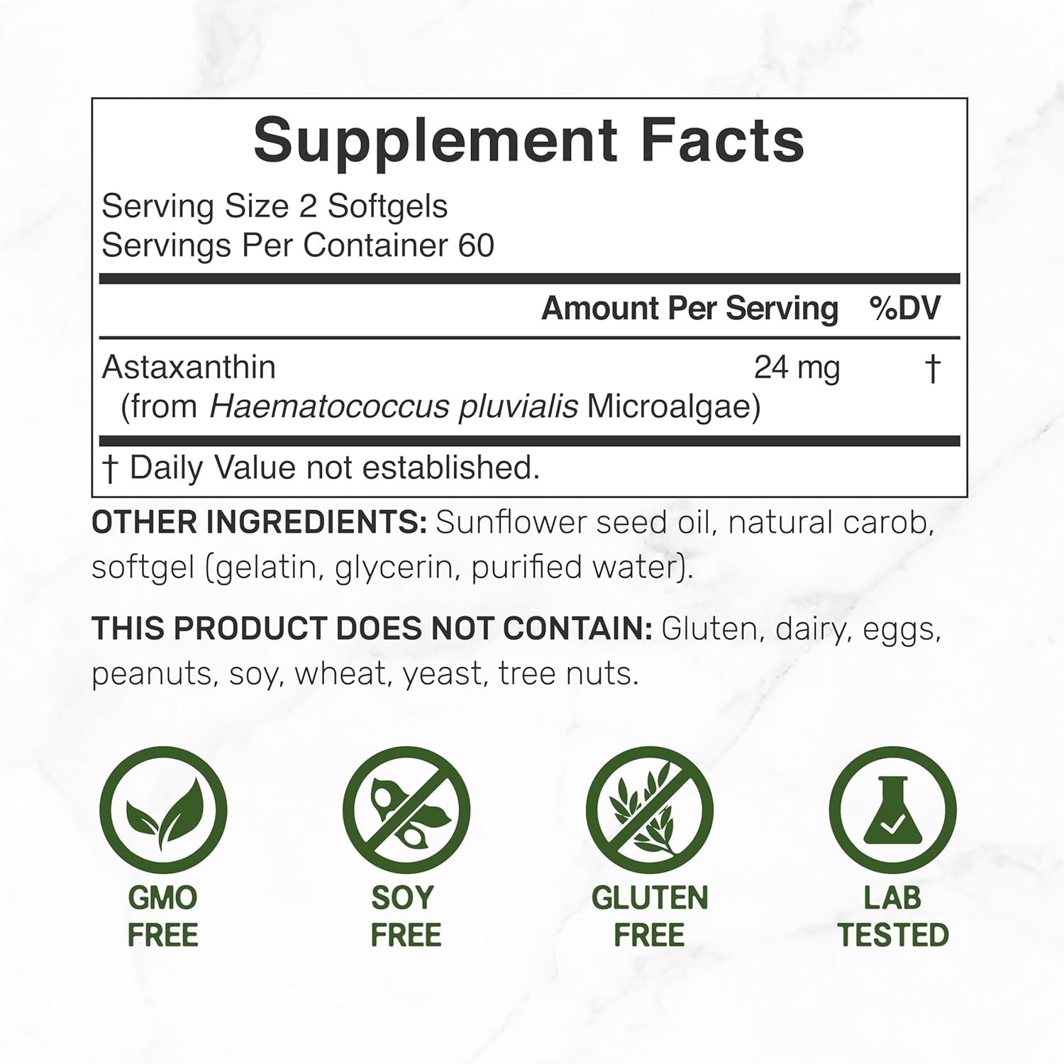 Deal Supplement Astaxanthin Antioksidan Brain Health Eyes Skin Anti-Aging 12mg 240 Mini Softgels - Galeri
