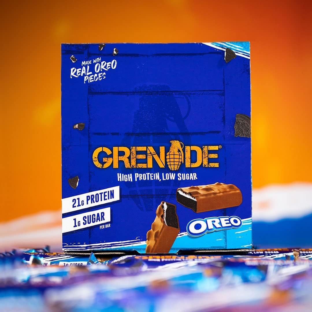 Grenade High Protein bar Low Sugar Bar 12 x 60g - Oreo - Galeri