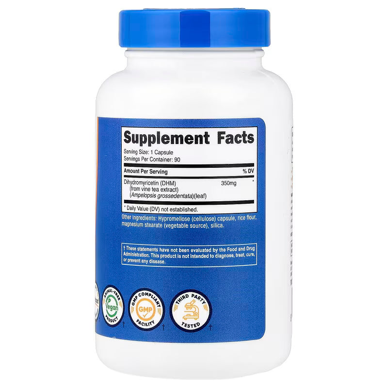 Nutricost DHM Dihydromyricetin Antioxidants 350 mg 90 Capsules - Galeri