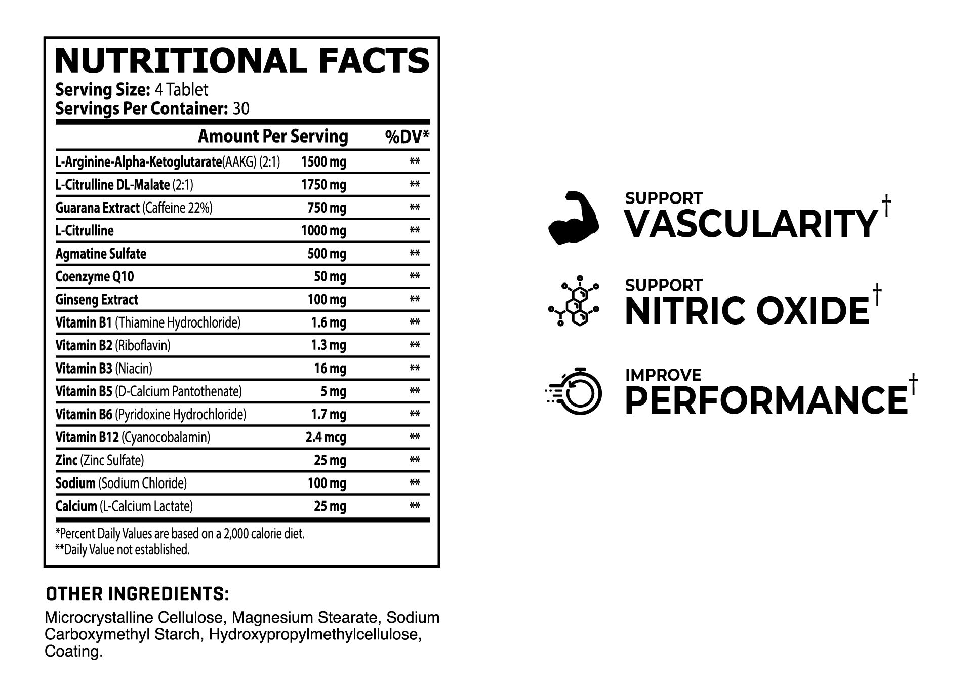 Core Champs Nitric Oxide Arginine&Citrulline Agmatine Muscle Pumps, Energy & Performance 120 Tablet - Galeri