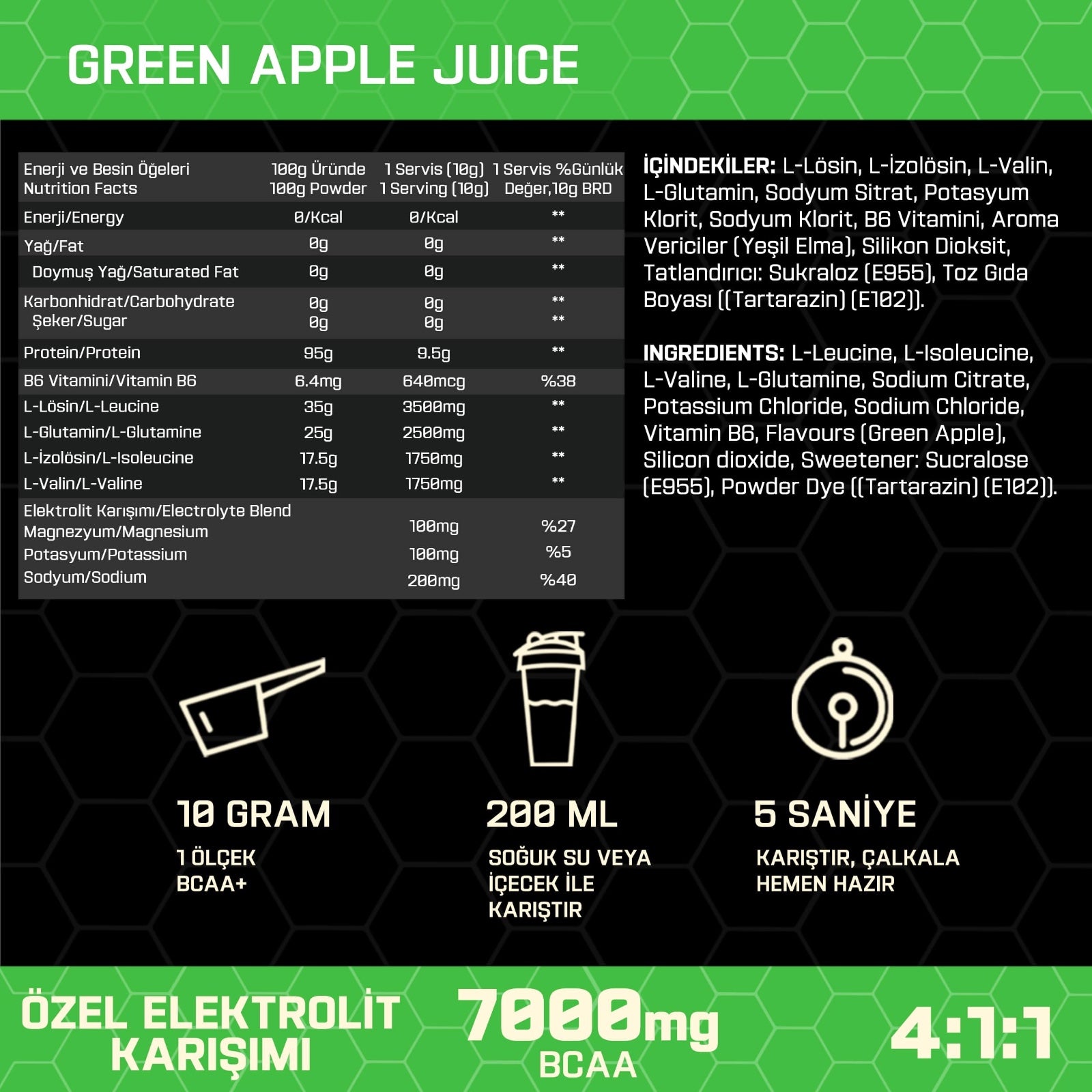 Proftein BCAA+ Electrolytes - Galeri