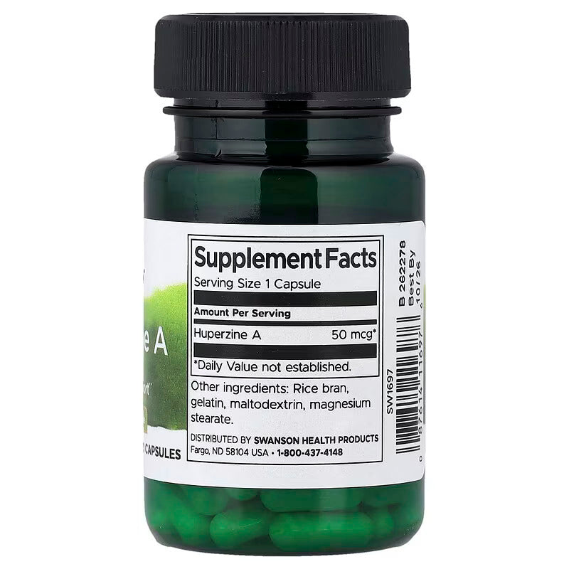 Swanson Huperzine A Brain & Cognitive 50 mcg 60 Capsul - Galeri