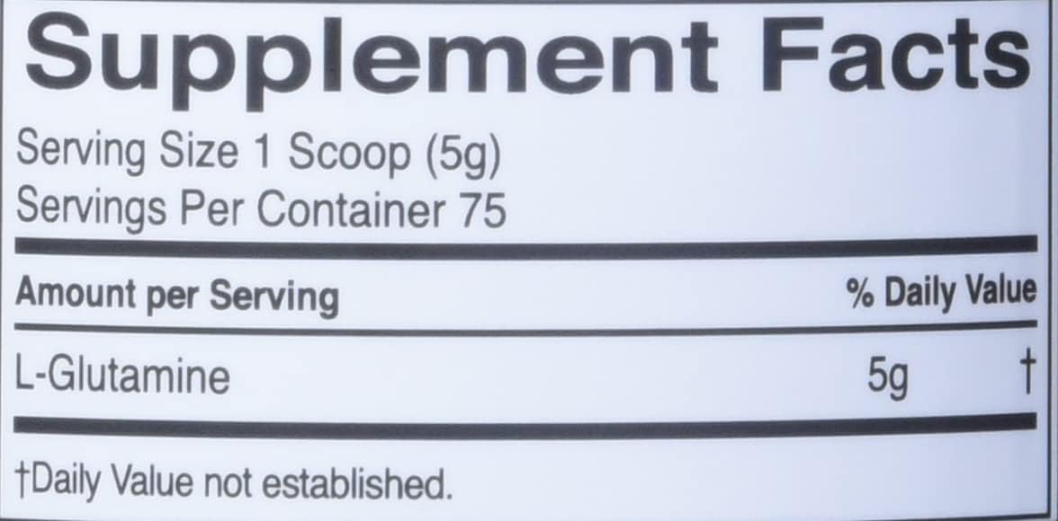 Rule1 R1 %100 micronized Glutamine 75 Serv Unflavored, 398g - Galeri