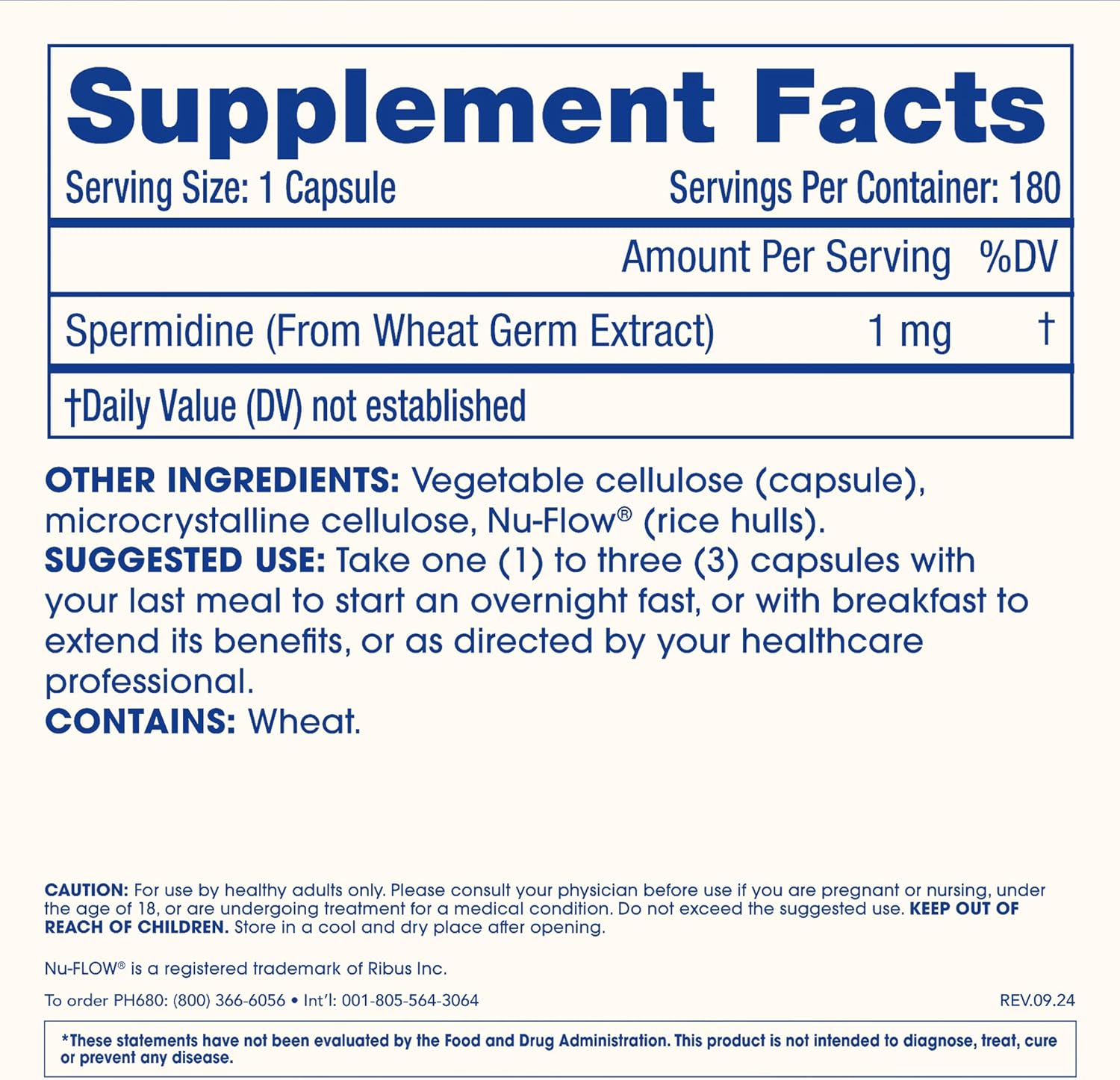 ProHealth Pure Spermidine Health Anti Aging 1 mg | 180 Caps - Galeri