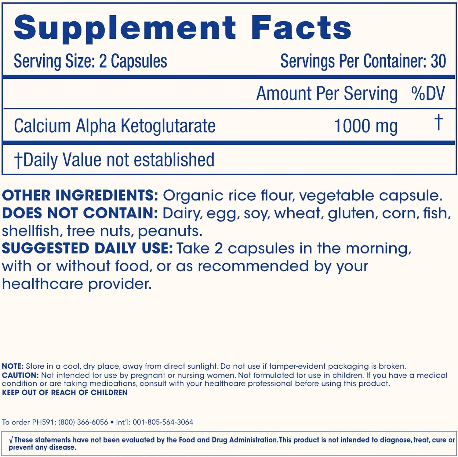 ProHealt Calcium AKG Alpha Ketoglutarate Healthy Aging Bone, Joint & Cartilage 1000 mg 60 Caps - Galeri