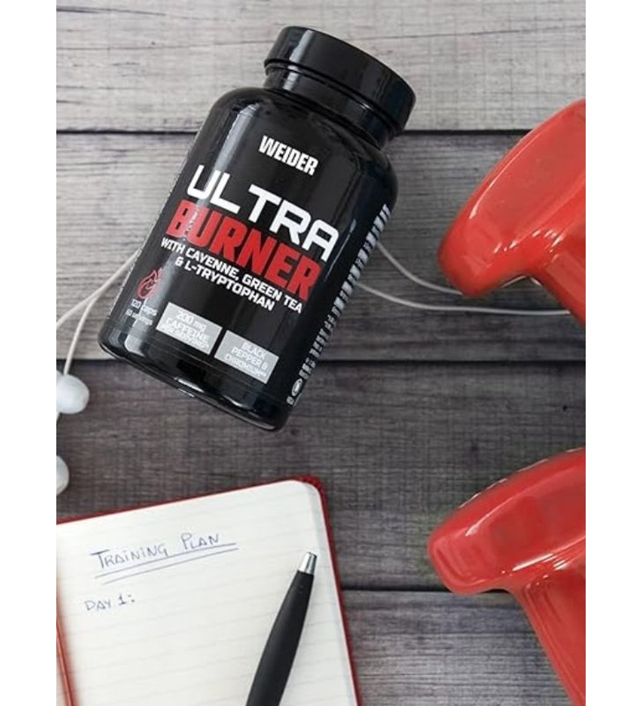WEIDER Ultra Burner (Caffeine+Green Tea) – 120 caps - Galeri