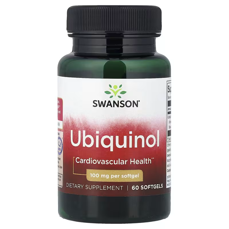 Swanson Kaneka Ubiquinol Coenzyme Q10 100 mg 60 Softgels