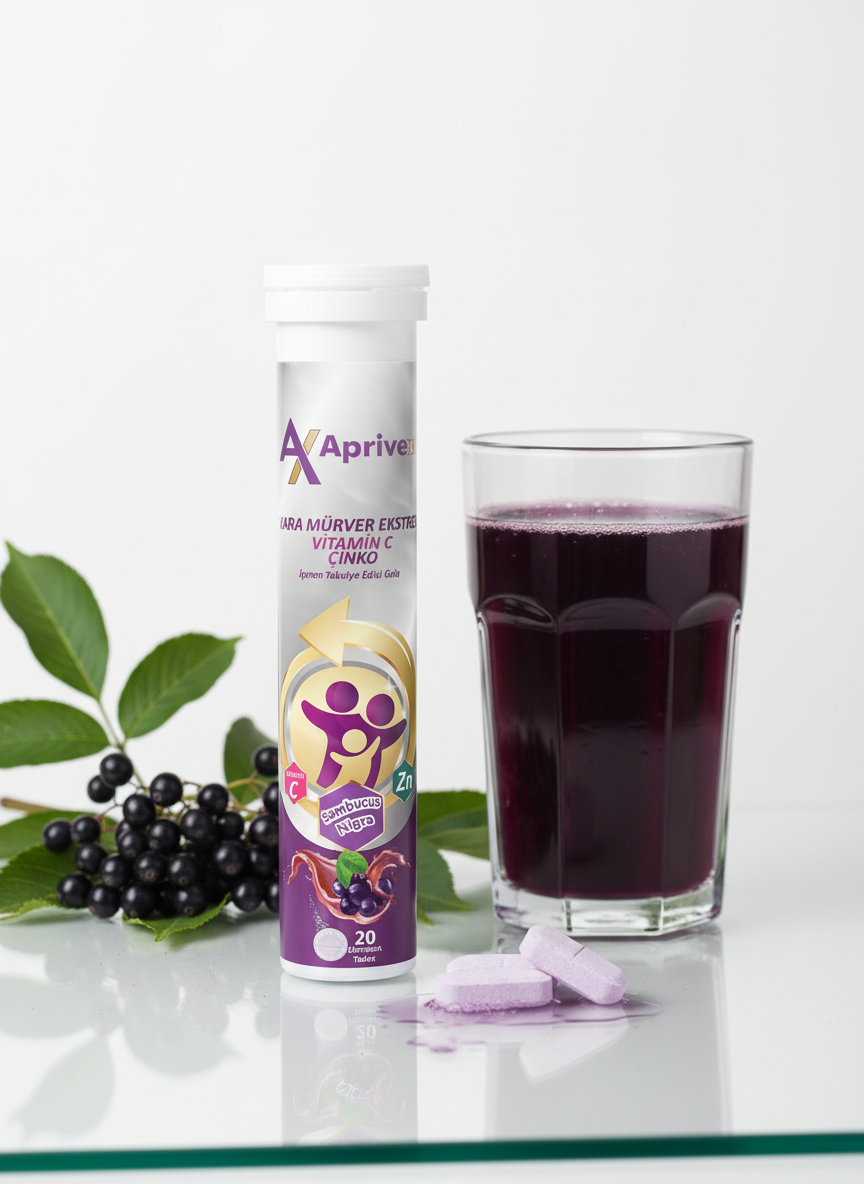 Aprivex Sambucus Nigra C Vitamini 20 Efervesan Tablet - Galeri