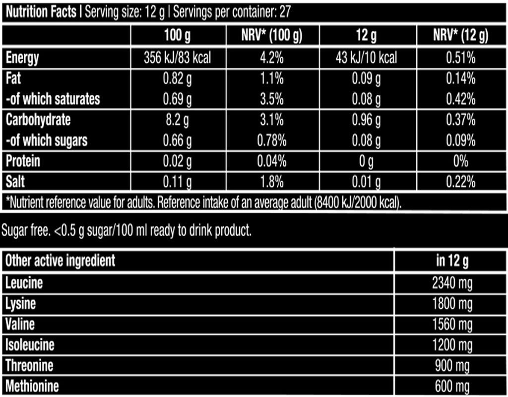 BioTechUSA EAA Zero Essential Amino Acid Power Pineapple-Mango 350 g - Galeri