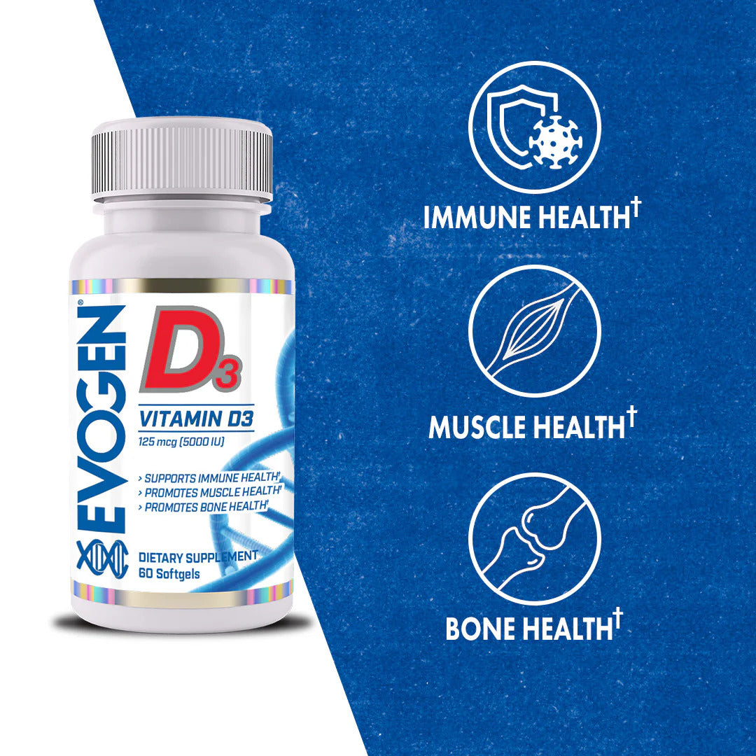 Evogen Vitamin D3 5000 IU 60 Softgels - Galeri