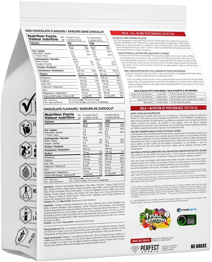 PERFECT SPORTS Hulk Clean Mass Gainer 4,54 Kg - Galeri