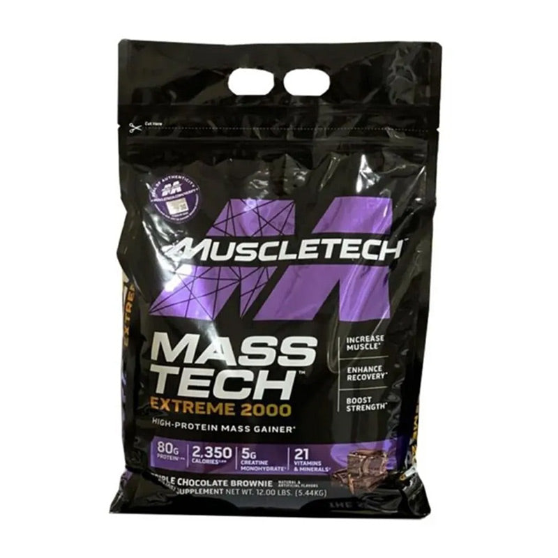 MuscleTech Masstech Extreme 2000 High Protein Food For Weight Mass Gainer 5,44 Kg - Galeri