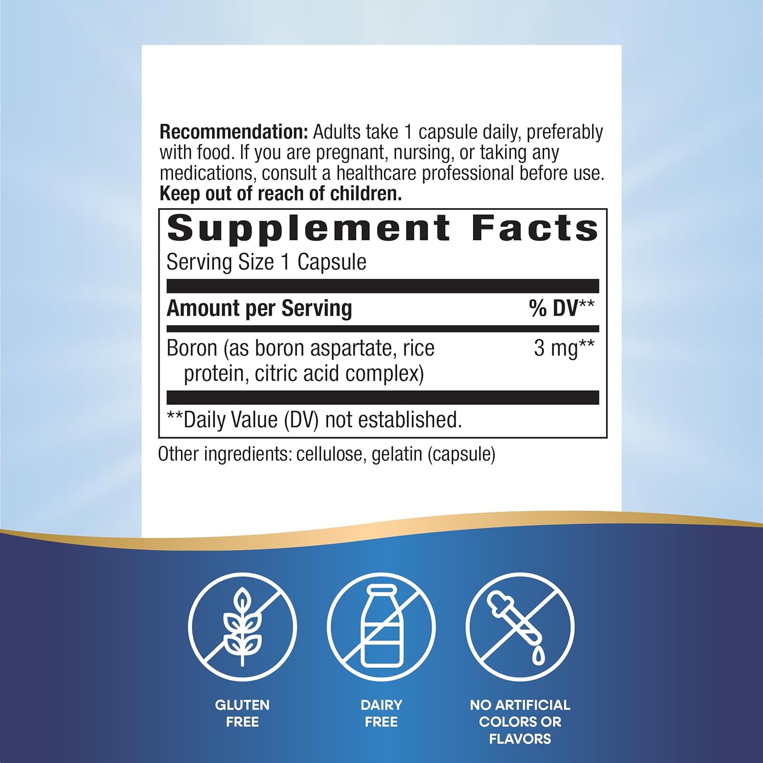 Nature's Way Boron Complex Supports Bone Health 100 Caps - Galeri