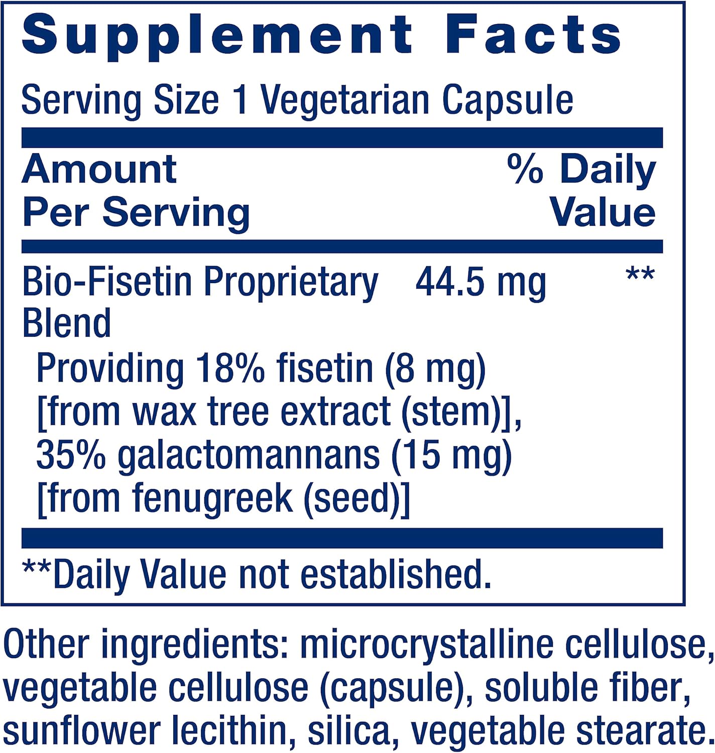 Life Extension Bio Fisetin Fenugreek Seed Cellular Health Brain Cognitive Health 30 Caps - Galeri