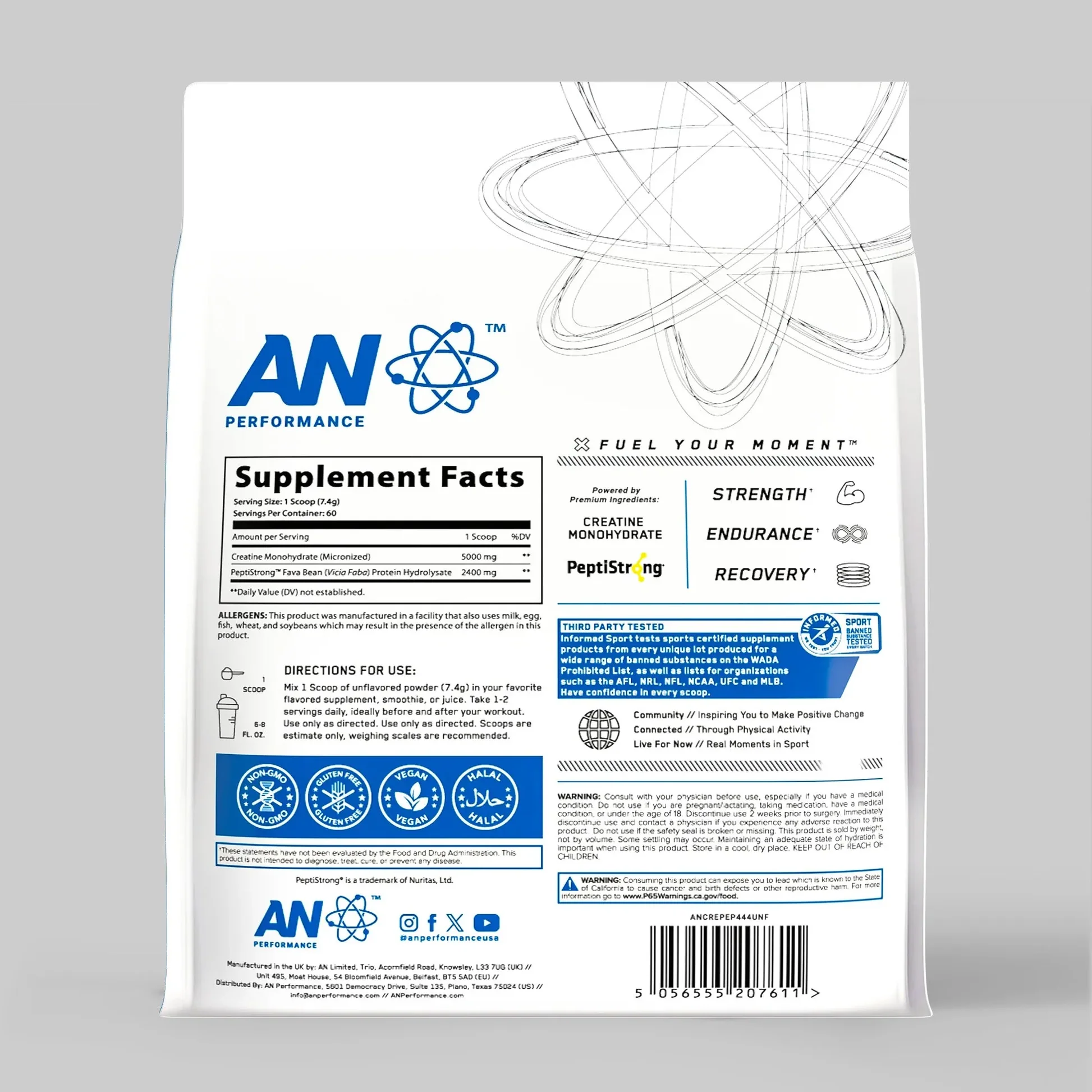 Applied Nutrition Creatine Monohydrate + Peptide Recovery and Muscle Gh 444 GR 60 SERVİS - Galeri