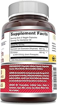 Amazing Nutrition Quercetin Bromelain 60 Veggie Caps - Galeri