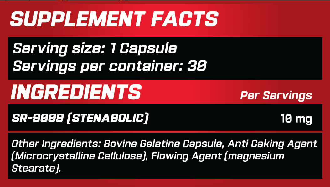 Grimlabs Bloodlust SR9009 Stenabolic 10 Mg 30 Caps - Galeri