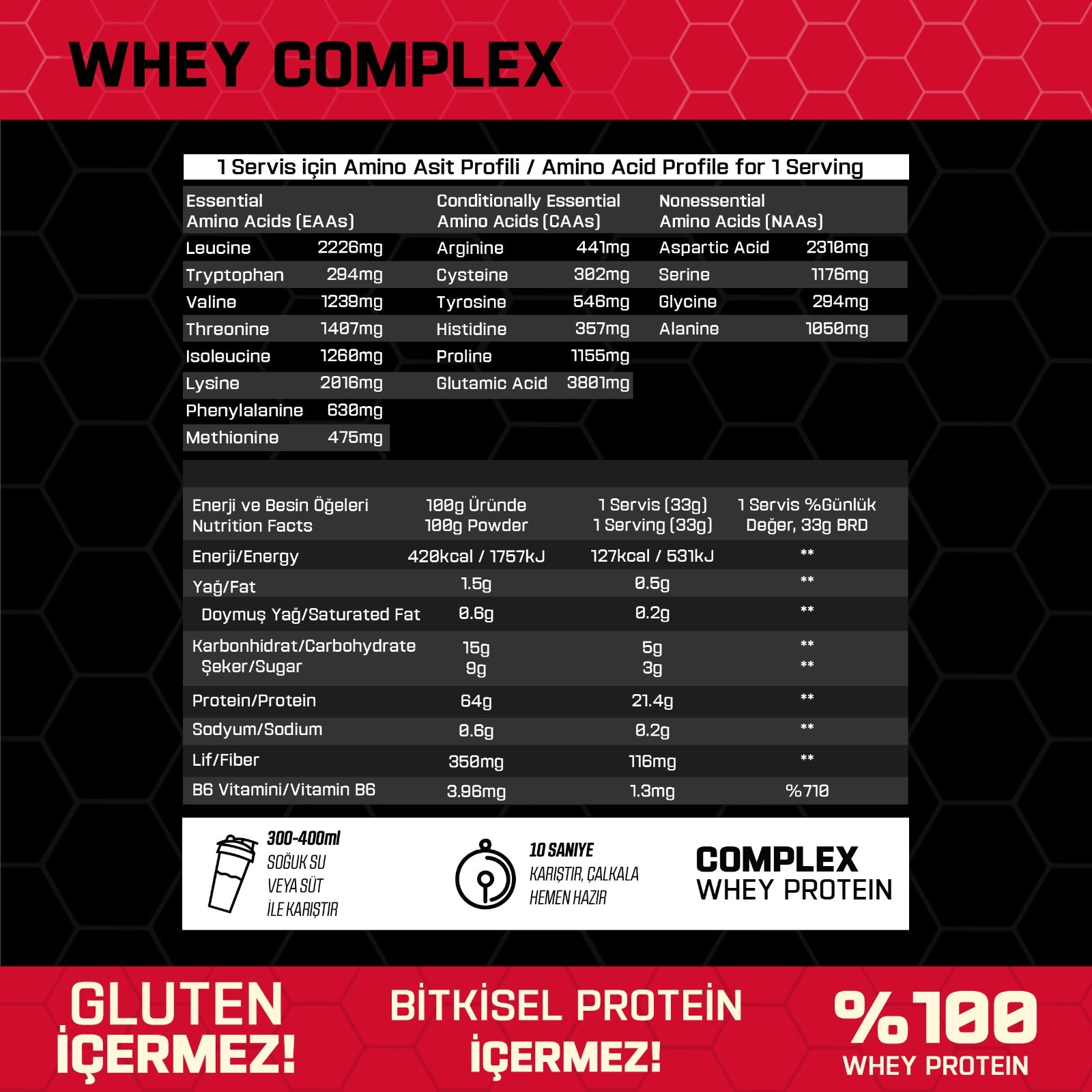 Proftein Whey Protein Complex 500 g - Galeri