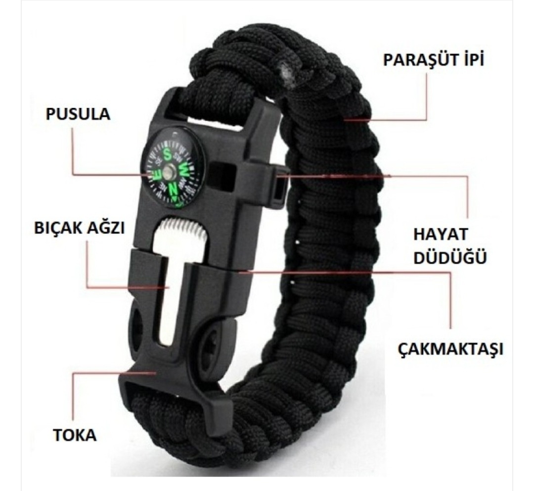 Çok Amaçlı Hayatta Kalma Bilekliği