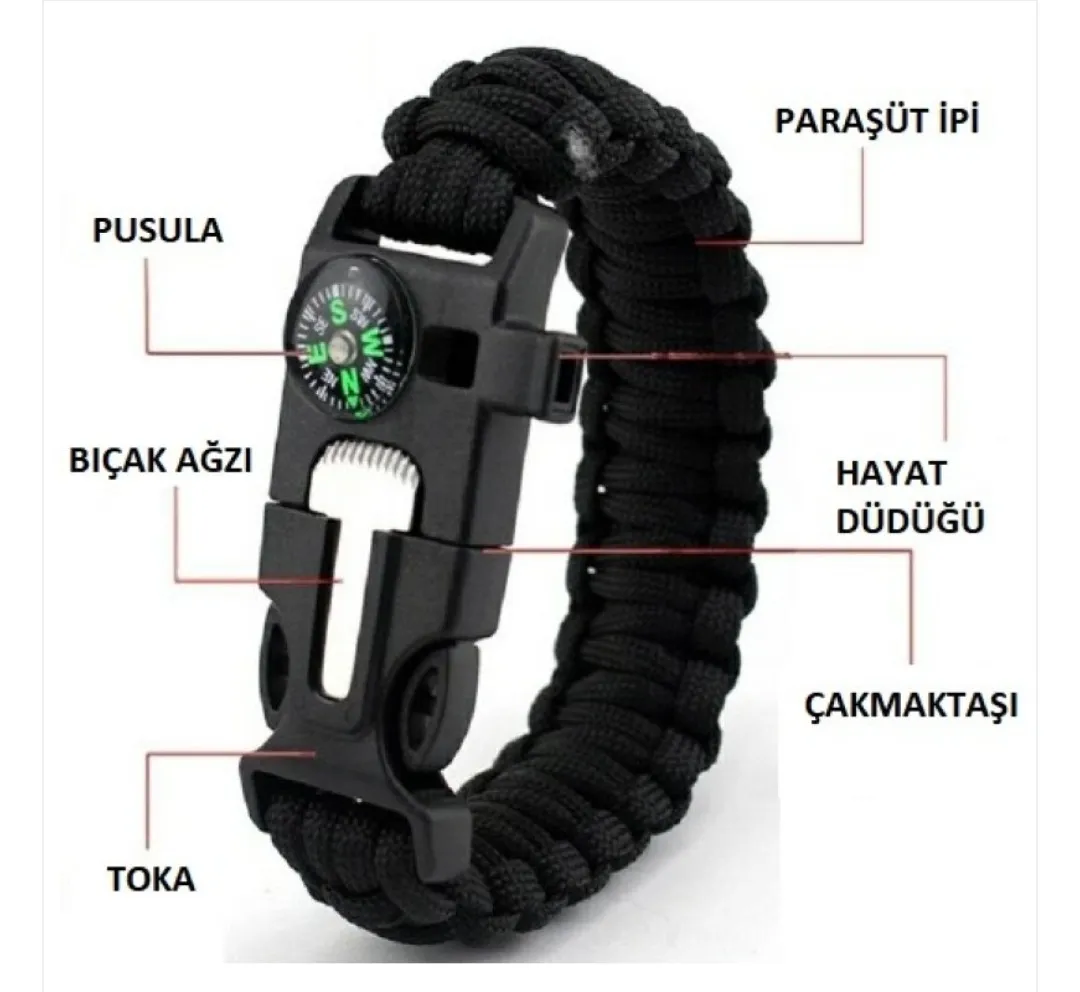 Çok Amaçlı Hayatta Kalma Bilekliği