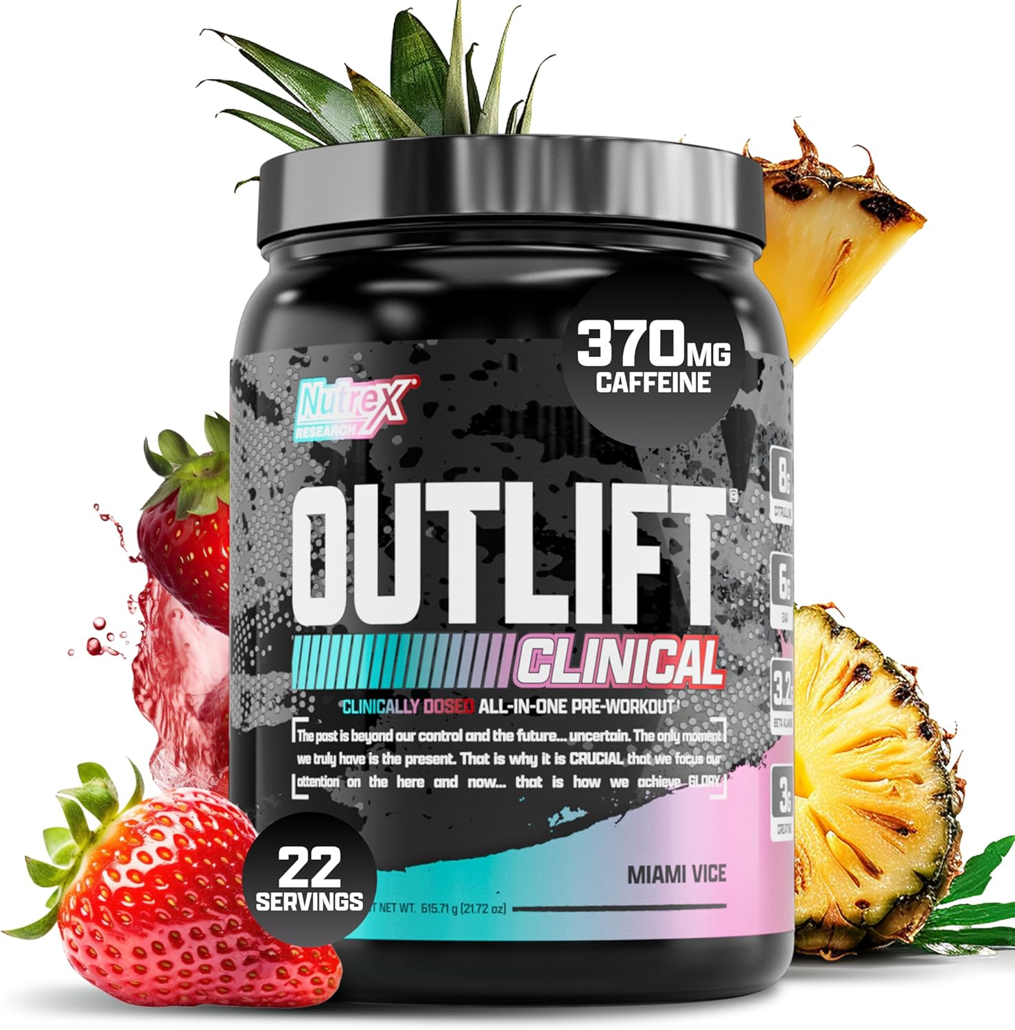 Nutrex Research Outlift Clinical Pump PreWorkout With Creatine EAA Amino Acid Complex 630 Gr - Galeri
