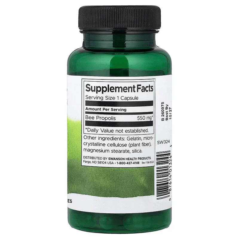 Swanson Bee Propolis Immune Health 550 mg 60 Capsules - Galeri