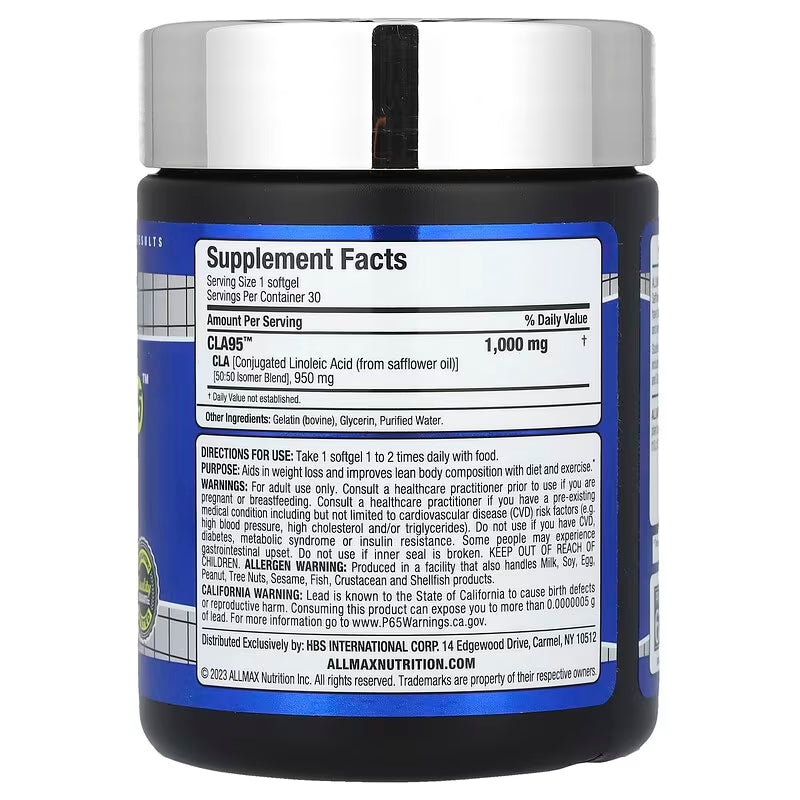 ALLMAX Essentials CLA 95 30 Softgels - Galeri